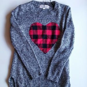 Grey and black sweater